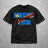 Oversize Republic Of Congo Congolese Flag Merch T Shirt for Men Women Washed Style Tee Shirts Clothing