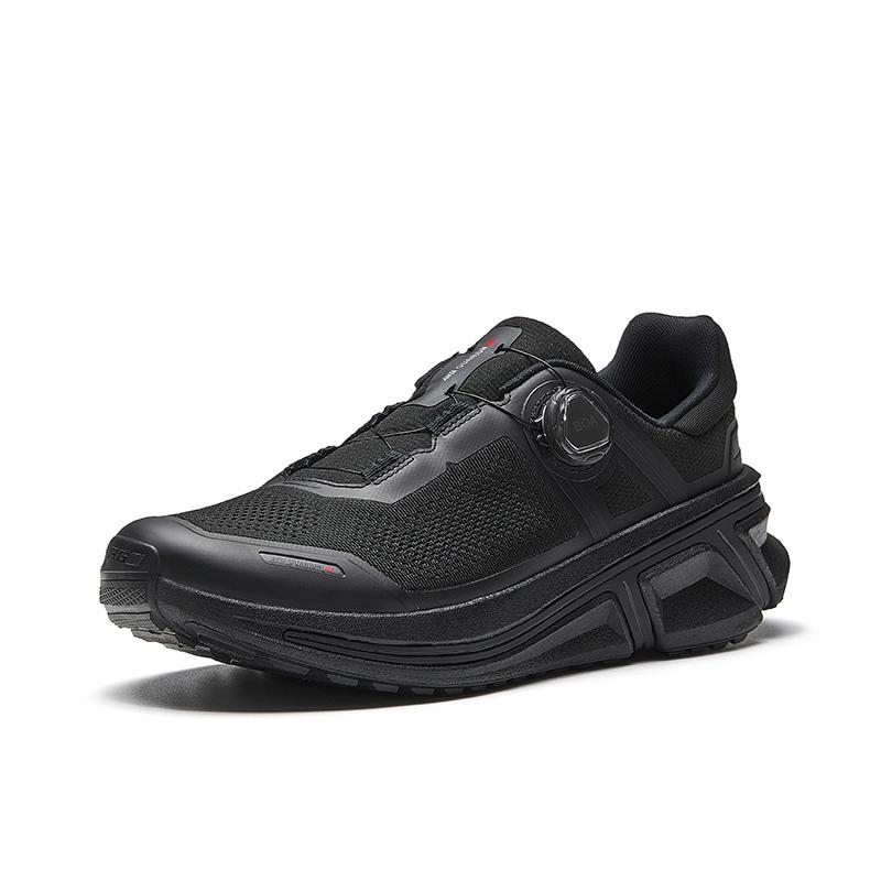 Anta Champion Honor 3 Comfortable Textile, Rubber Low top Running Shoes Men's Basic Black 112625538A-1