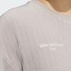adidas Women's Casual Crewneck Cropped Sweatshirt Light Gray  IW4034