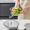 Multifunctional Washing Drain Basket Household Vegetable Basin Kitchen Washing Fruit Plate Cleaning Gadget Kitchen Accessories