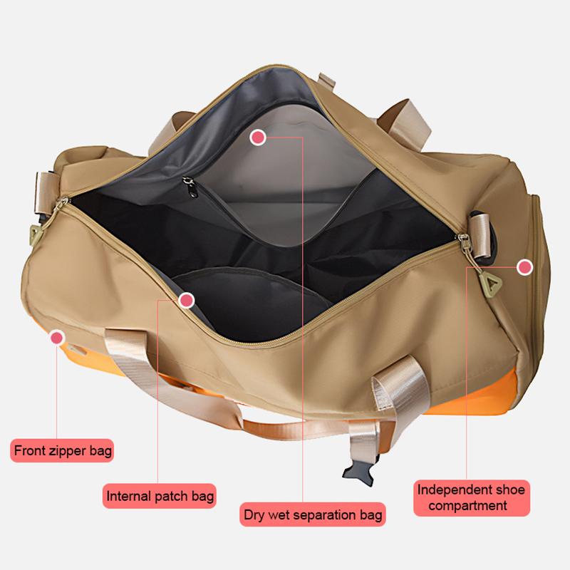 Oxford Dry Wet Separation Bags Carry On Travel Bag Large Capacity Duffle Bags Wear-resistant for Travel Sports Fitness Bags