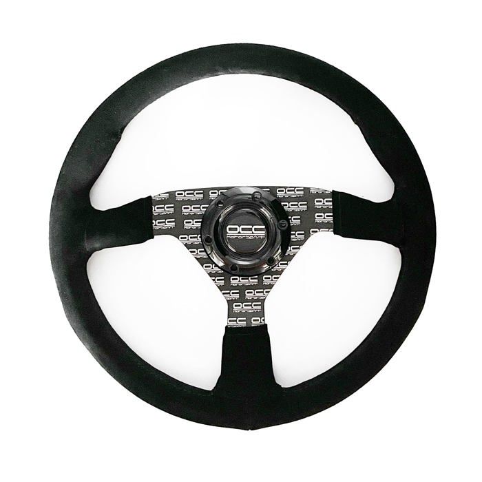 Volant Plat - OCC Motorsport - Classic - Alcantara - Noir - 350mm