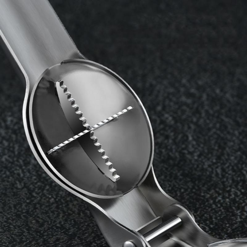 Abridor de Castanhas em Aço Inoxidável 304 em Forma de Cruz Ferramenta Multifuncional para Descascar Doméstica Clipe para Nozes Castanhas Cozinha Restaurante