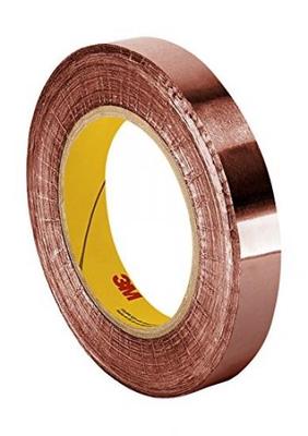 3M 1183 Tin-Plated Foil Tape 18 yds length 0.5 width 1 roll 0.5 width 3M 1183 0.5 x 18yd with Conductive Adhesive- Silver
