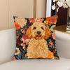 1 Pillowcase, 2D Flat Printing, Single-sided Print, No Pillow Insert, 17.72 X 17.72 Inches (45 X 45cm), Not Real Embroidery, Modern Bohemian Style Gol