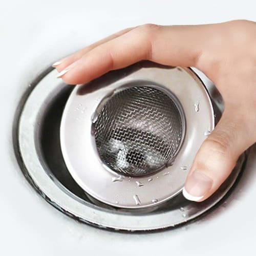 Bathroom Sink Drain Trash Catcher, Hair Catcher, for Drains 4.3-5.8cm Diameter, Drain Basket, Sink Hair Stopper, Inner Diameter 3.5cm, Outer Diameter