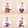 4pcs Christmas Decorations Snowman Kitchen Tableware Holder Bag Party Gift Xmas