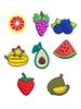 Jibbitz Fruits Джибитсы Фрукты 8 Pcs Accessories Crocs Decoration