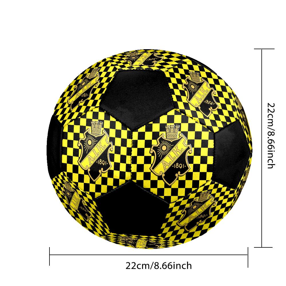 AIK Fotbollfootball clubIndoor Size 5 Soccer Ball Colorful Machine Stitched PVC Competition Ready Durable High-Bounce