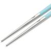Cutipol KUBE Chopsticks + Chopstick Rest Set Turquoise Silver KU39T