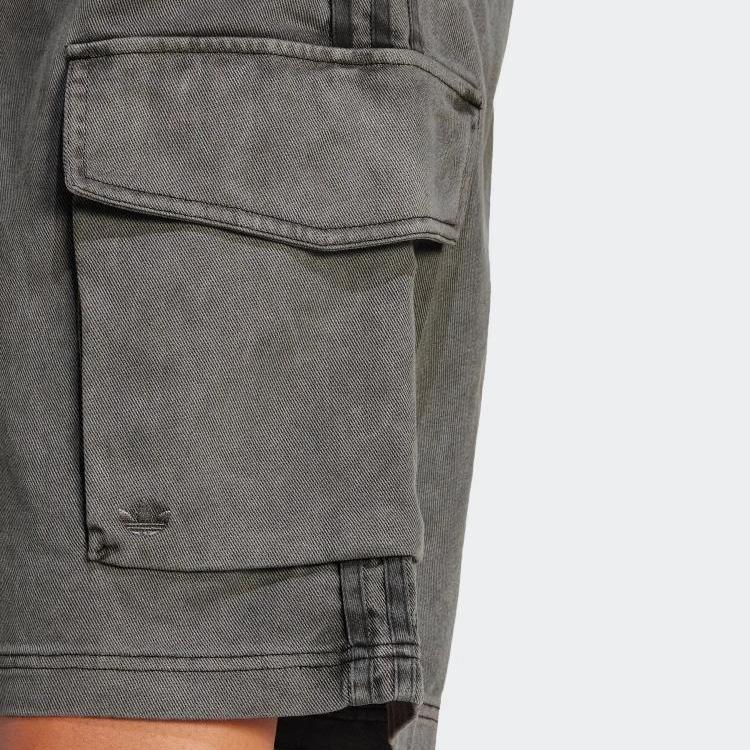 Adidas Originals SS25 Classic Skin-Friendly Fashion Versatile Simple Solid Color Cargo Shorts Women Shorts Black JD0139