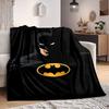 1pc Batman Symbol Flannel Throw Blanket - HD Printed Lightweight Soft Warm All-Season Blanket for Sofa, Bed, Travel, Camping 121