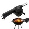 Soffiatore d'aria nero a manovella Soffietti resistenti per fuoco griglia BBQ Strumenti Ventilatore Barbecue Picnic