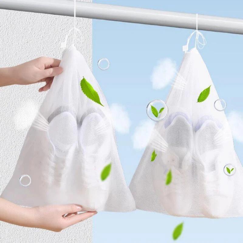 10Pcs Shoes Storage Bag Closet Organizer Non-Woven Travel Portable Bag Waterproof Pocket Clothing Classified Hanging Bags