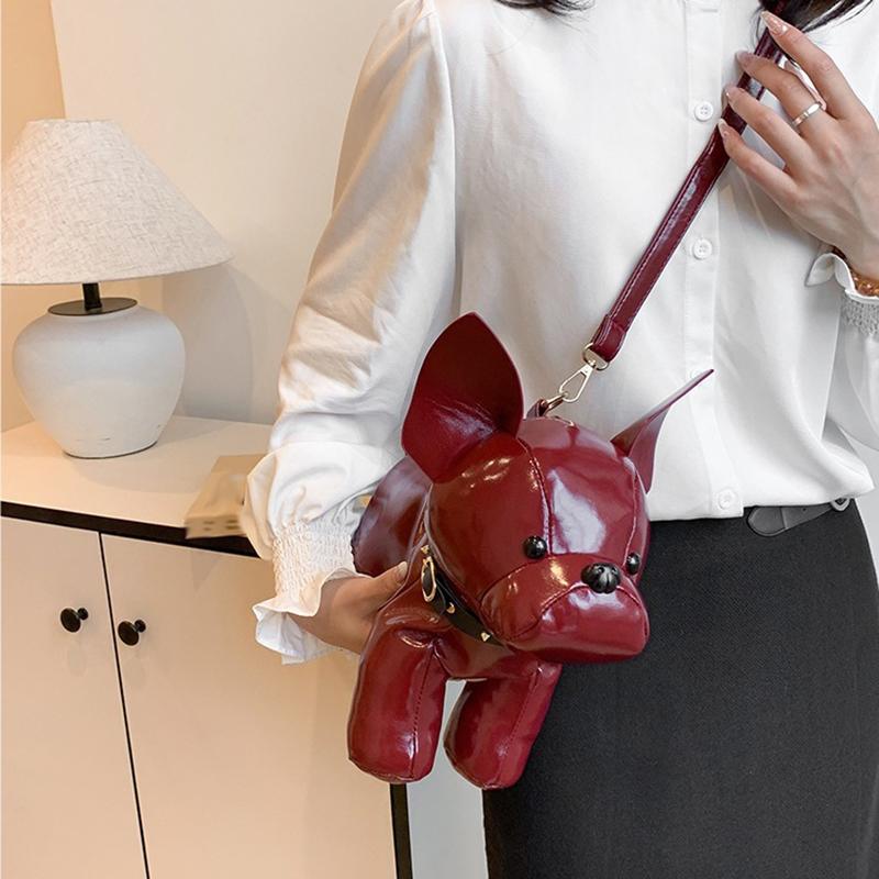 SCIONE Geantă Crossbody Păpușă Stereo Cățeluș Drăguț 2025 Nouă Originală Personalitate Păpușă Geantă de Umăr Animal PU Impermeabilă Geantă Messenger