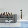 Christmas Nativity Scene Figurines Set Religious Tabletop Ornaments African Tribal Lady Statue