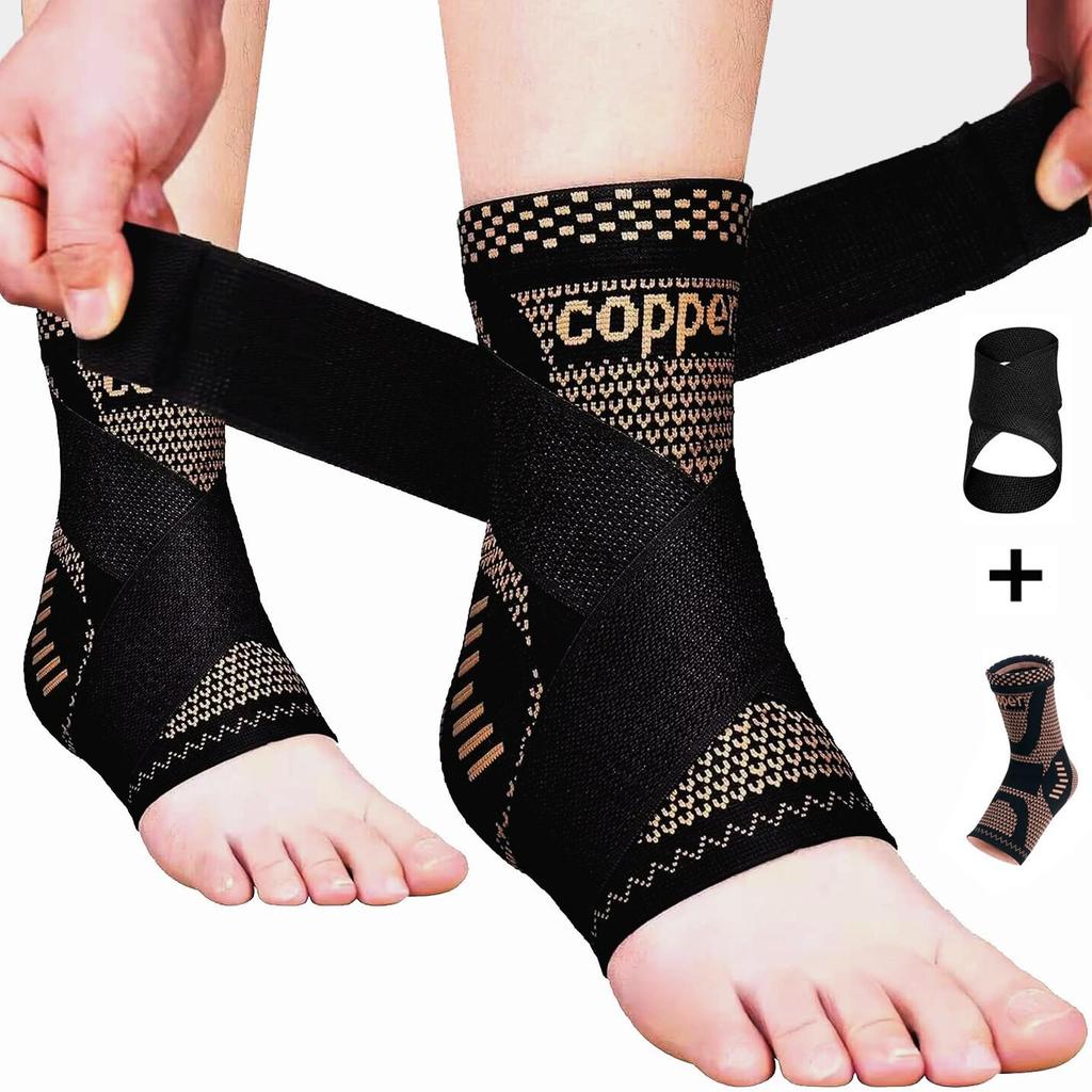 Atmungsaktive Knöchelbandage aus Kupferfaser-Nylon für Sport