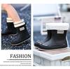 New non-slip rain shoes women's short tube outer wear rain shoes student fashion rain boots thermal rubber shoes low tube water shoes