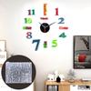 For Creative Numeral Clock UV Epoxy Resin Mold Wall Clocks Crystal Silicone Mould DIY Crafts Jewelry Home Decorations Mo