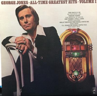 Disque Vinyle GEORGE JONES - All-Time Greatest Hits Volume I KE34692 Epic 1982 Canada Folk Occasion