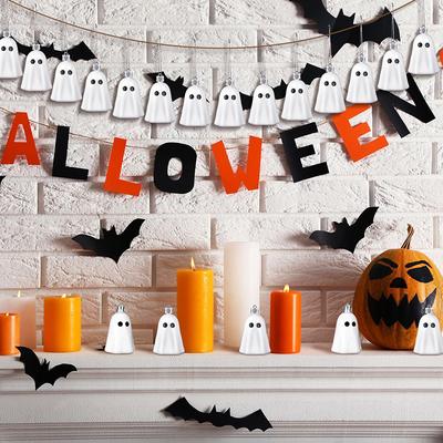 Décorations à Suspendre d'Halloween Décoration de Fantôme, Décoration d'Halloween Décorative en Plastique Pour Fête Arbre de Noël Décoration de Maison Cadeau