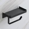 Toilet Paper Holder with Shelf Stainless Steel WallMounted Multifunctional