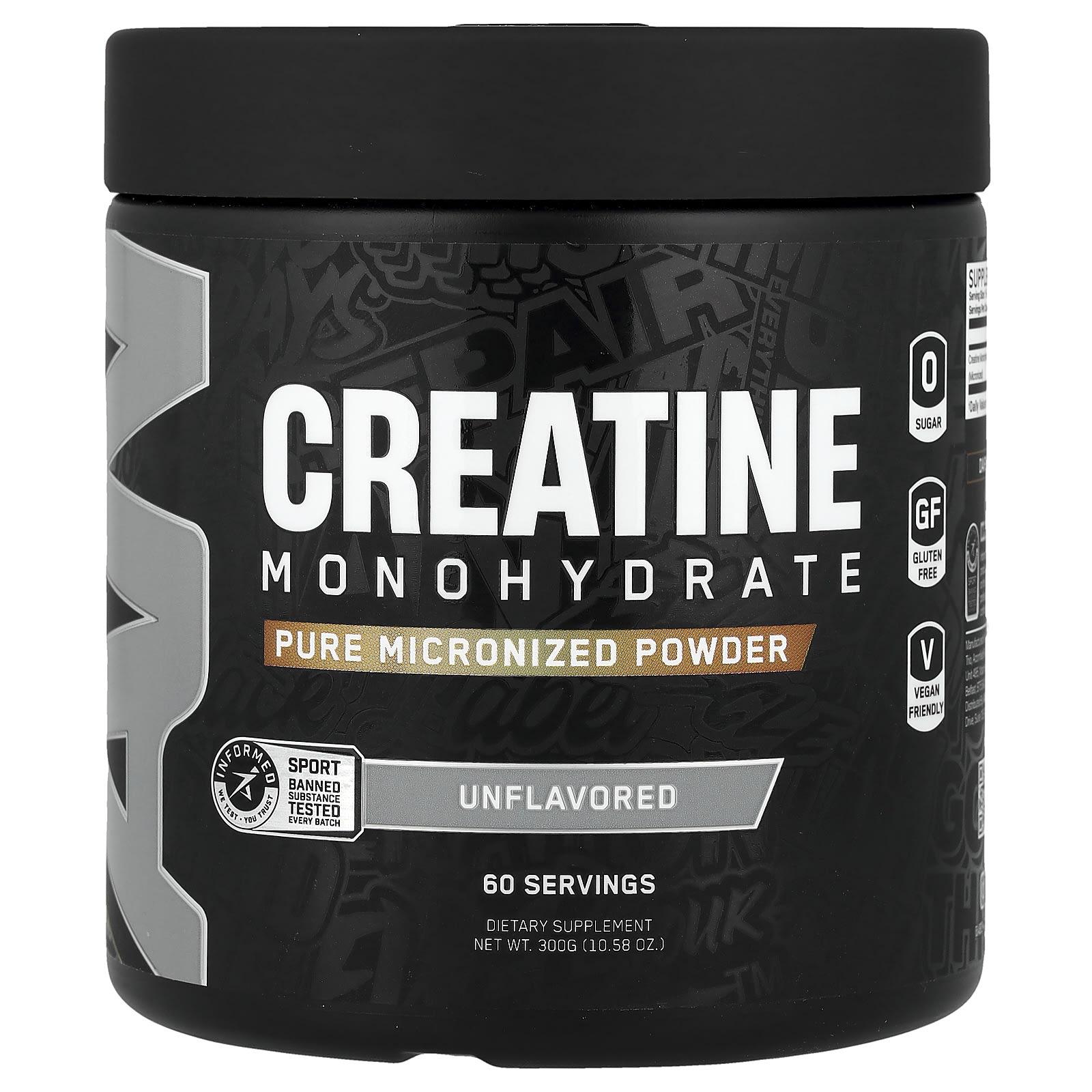 

Creatine Monohydrate, Pure Micronized Powder, Unflavored, 300G (10.58Oz)