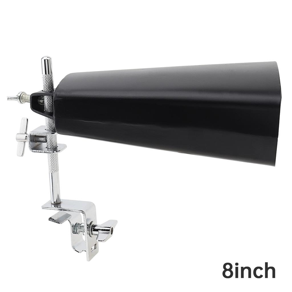 Iron 6 8 Inch Cowbell Drum Hoop Mount Up Down Includes Drum Key Holder Hand Percussion Professional Grade