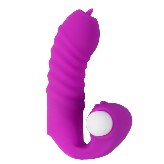 Finger Sleeve Vibrators Tongue Licking Massager Sex Toys for Women G Spot Orgasm Clitoris Stimulate Couple Flirting Masturbator