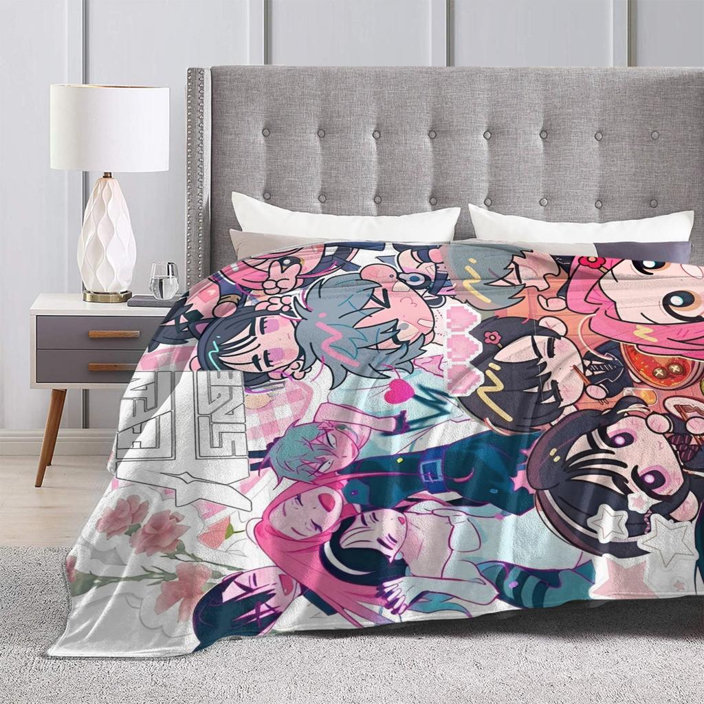 Alien Stage Anime Blanket Flannel Decoration Breathable Lightweight Throw Blankets for Sofa Car Rug Piece