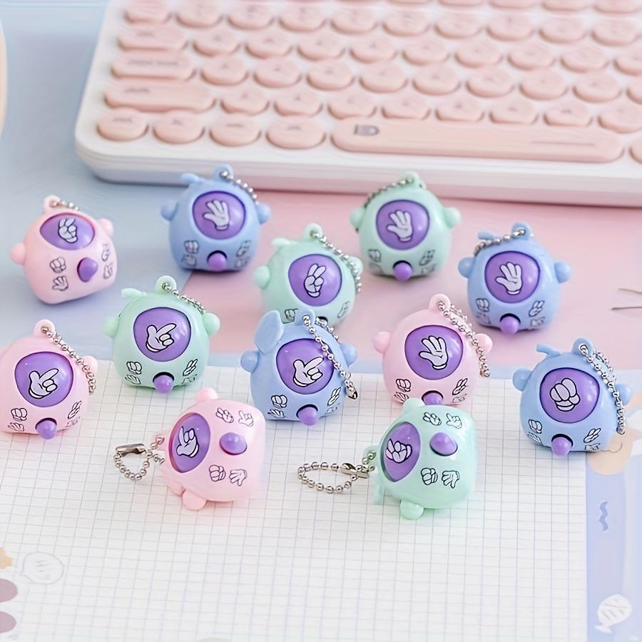 10/30/50Pcs Mini Rock-paper-scissors Keychain Pendant Toys for Birthday Party Favors Goodie Bag Wedding Baby Shower Gifts