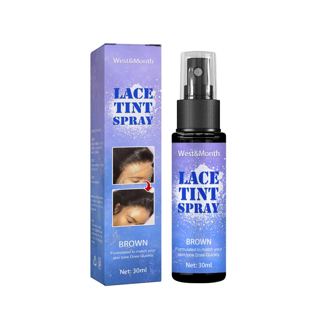 West&Month Lace Tint Foam Wig Lace Adhesive Link Mousse Latex-free Invisible Adhesive Dyed Mousse Foam Lace Wig Headgear Hairdressing 30ml