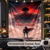Personalized Wall Tapestry,Attack on Titan Custom Printed Name, Fabric Wall Art For Indoor Room Backdrop