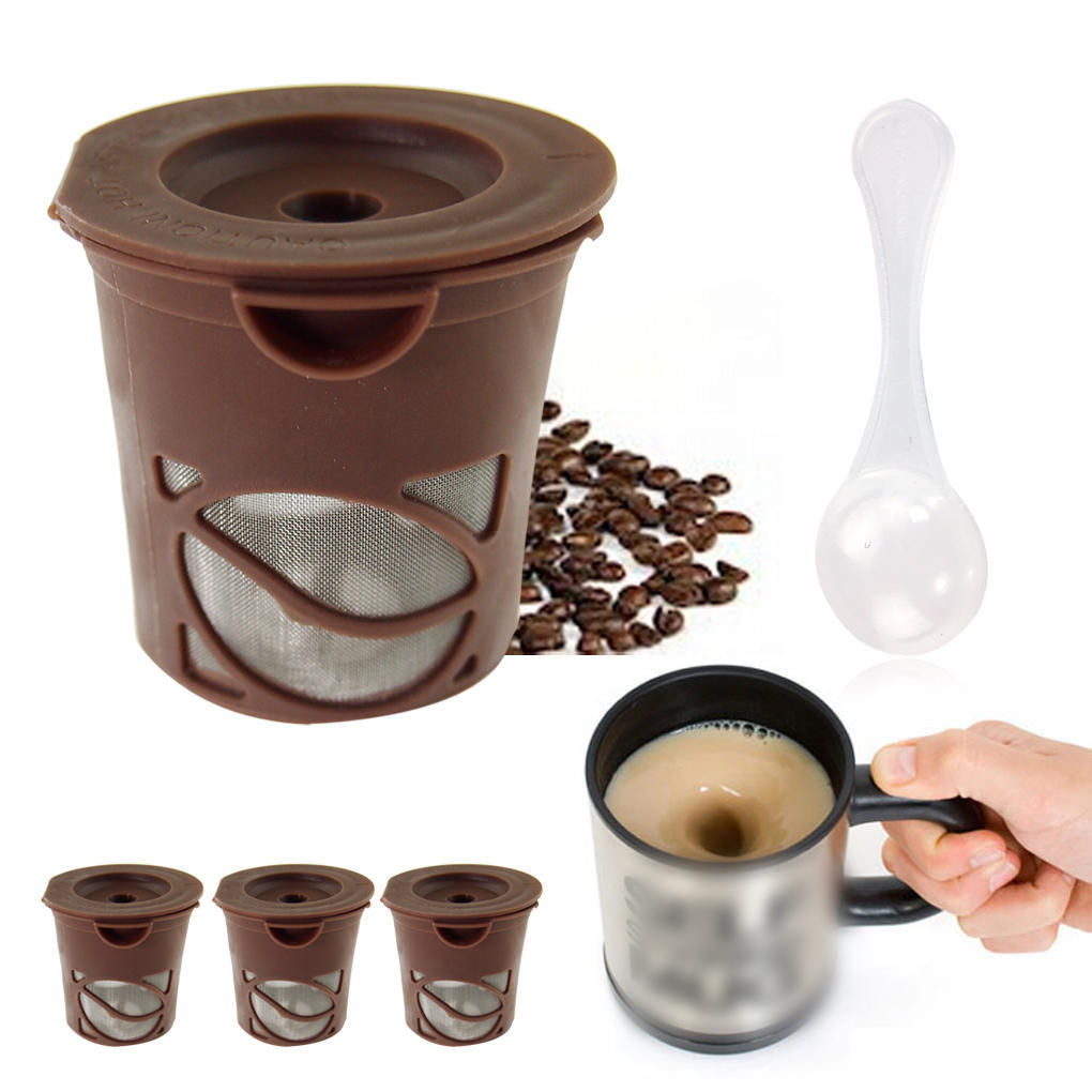3Pcs Coffee Filters Tea Pods K-Cups 