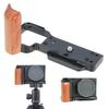 Wood Camera Handle Handgrip Quick Release Plate Compatible for ZVE10 Cameras Grip for Universal Use in Photography