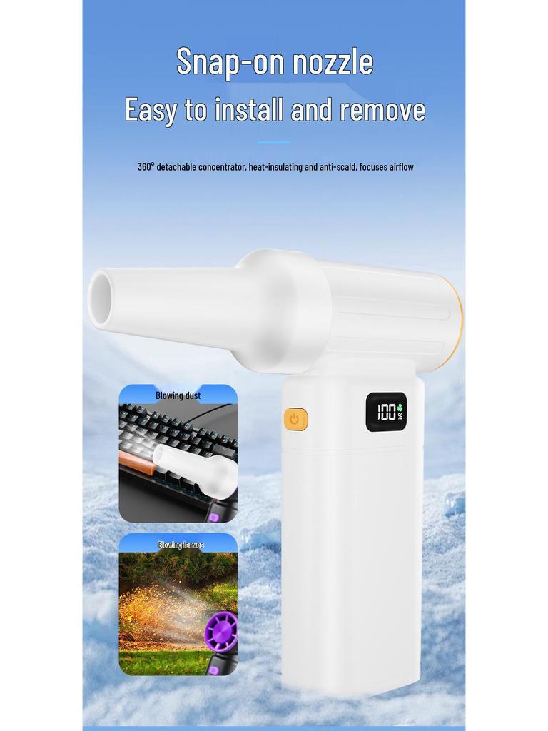 Portable Rechargeable Lithium Battery Hair Dryer for Quick Haircuts and Outdoor Use