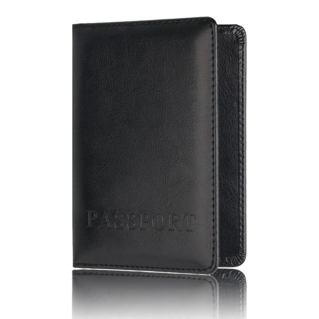 

Universal Men Passport Cover Whole Colored PU Leather Travel Passport Holder Women Id Credit Card Bag Cash Wallet Ticket Holders
