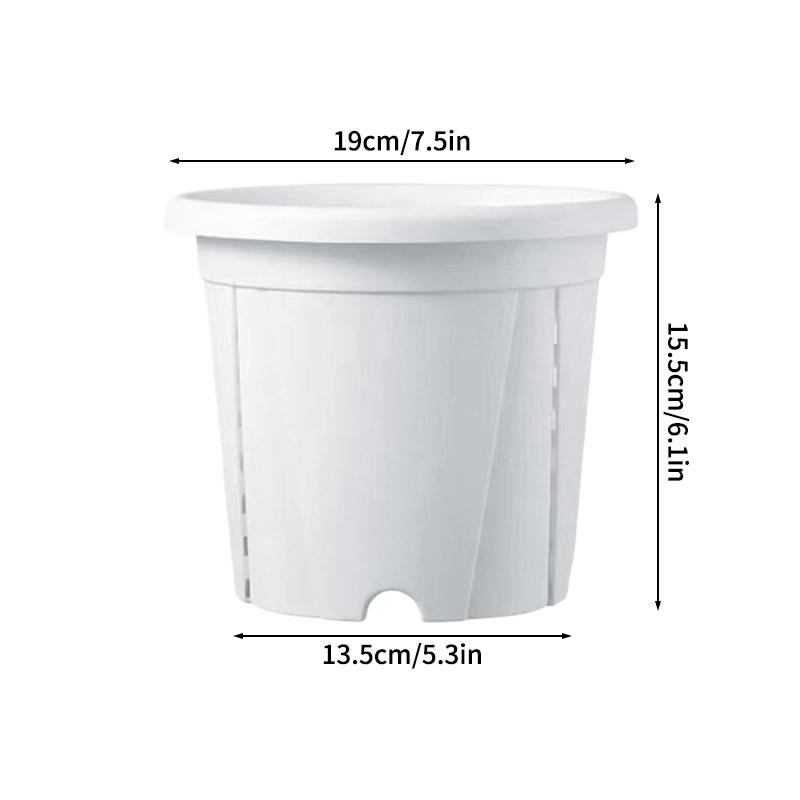 Plastic Green Plant Flower Pot Thickened Resin Gallon Pot Balcony Planting Flower Pot Root Control Breathable Seedling Planters