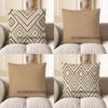Home Decor Geometric Pattern Decorative Cushion Cover Pattern Cushion Cover Suitable For Sofa Bedroom Car Pillow Cover