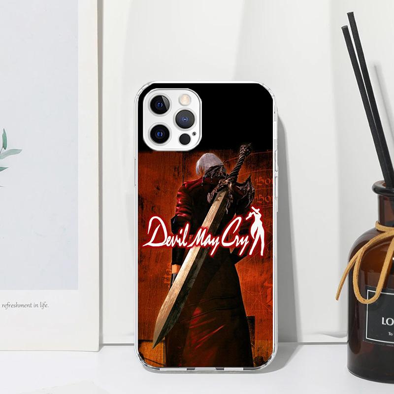 Game D-Devil May Cry 5 Phone Case For Iphone 17 Air 16 15 Plus 16E 14 Pro Max 13 Mini 12 11 7 8 SE Fundas Soft Back Cover 17 Air