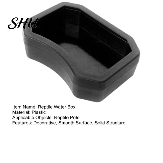 Turtle Water Box Reptile Bowl Plastic Food Grade Harmless Pet Feeder Dish Aquarium Ornament Crawling