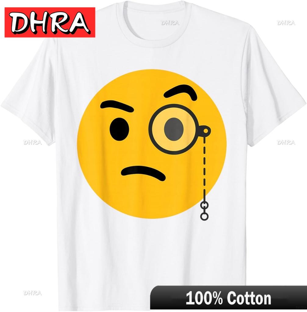 Funny Emoticon Face With Monocle Tshirt Cool Trendy Edgy Graphic Clothing Unique Cool Vintage Shirts Tshirts Anime Shirt