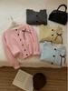 Korean Lace Round Neck Knit Cardigan with Bow - Women's Early Autumn Top