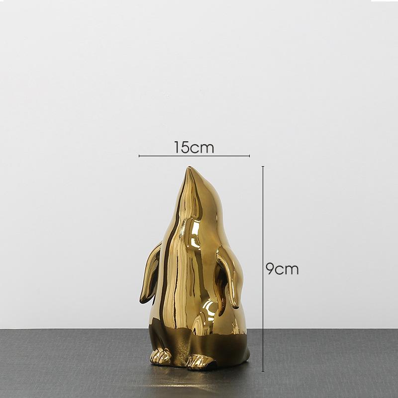 Simple Electroplating Cute Panda Decoration Living Room Desktop Light Luxury Home Decoration Wine Cabinet Office Ceramic Crafts