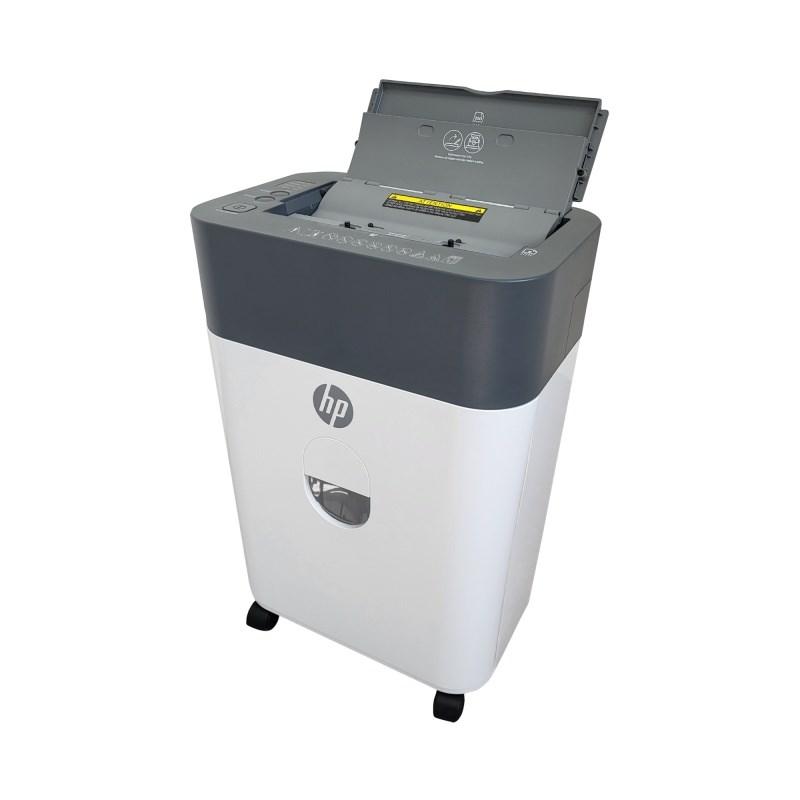 HP ONESHRED Auto 100CC Aktenvernichter, Weiß und Grau