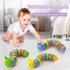 Funny Fidget Slugs Articulated Sensory Slug Toy Realistic Worm Caterpillar Fidget Toys for Kids Adults ADHD Autism Stress Relief