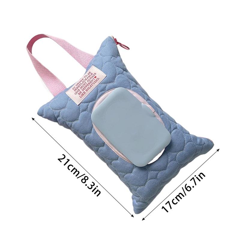Color Portable Wipes Holder Case Cotton Baby Wet Wipe Pouch Reusable Refillable Cosmetic Pouch Useful Tissue Box