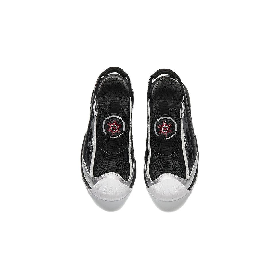Anta Kids Adjustable Toe Cap Non-Slip Durable Sandals Kids Sandals Black A312426953-1
