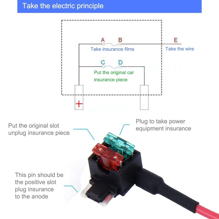 Adattatore TAP Aggiungi-Circuito 12V per Auto ATM APM Portafusibili a Lama per Auto(Dimensioni MINI)