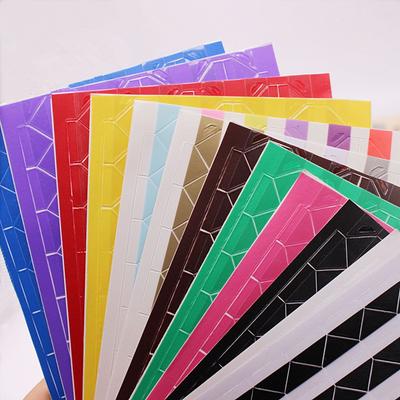 10 Sheets DIY Colorful Photo Corner Scrapbook Paper Photo Albums Frame Picture Decoration PVC Stickers Photo Corner Protectors